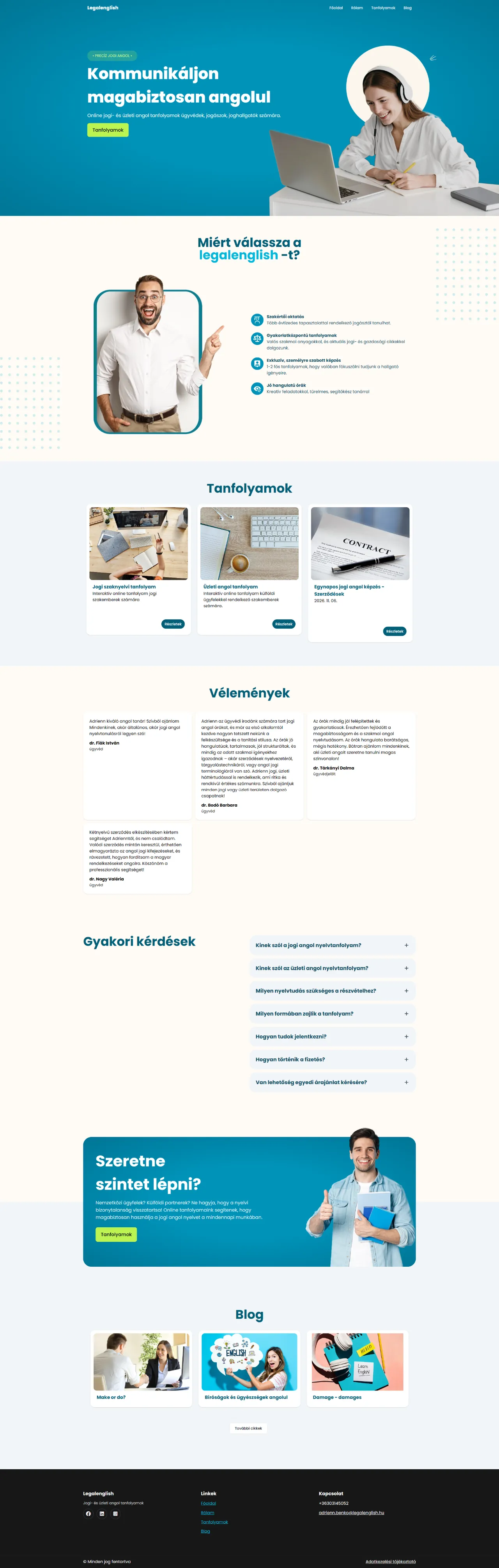 Legalenglish weboldal